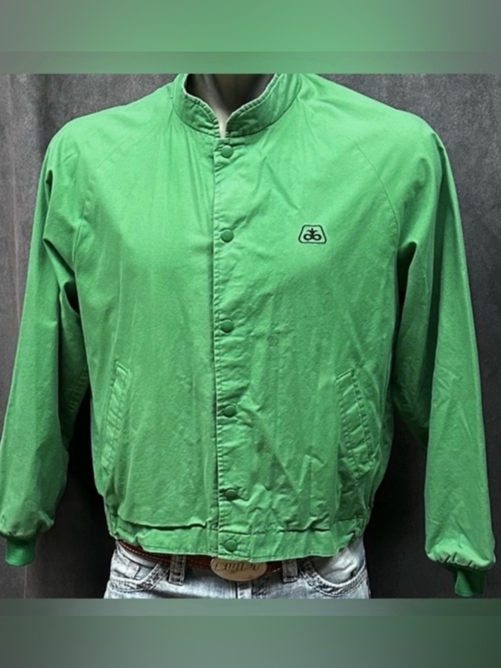 Vintage work jacket farmer Swingster green pioneer seeds men’s